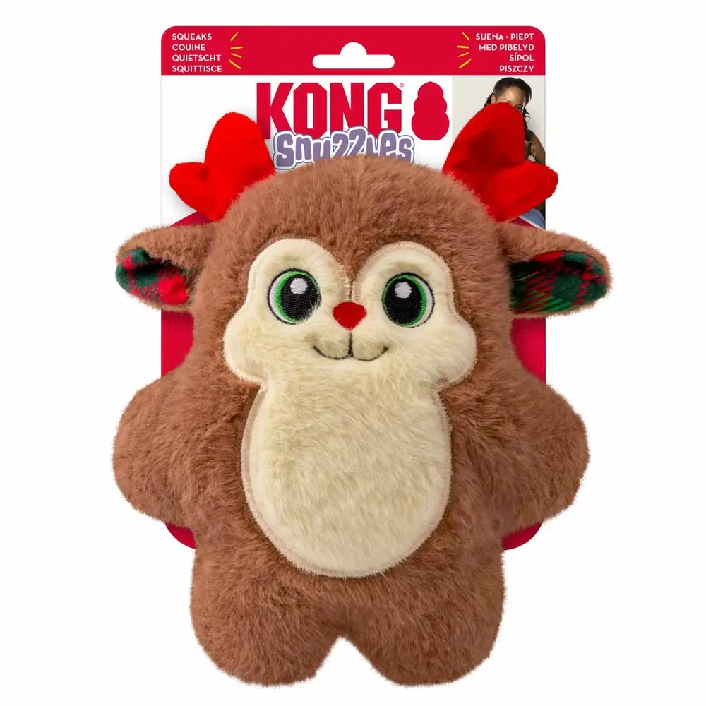 KONG Holiday Juleleke Snuzzles Reindeer M 23x19x7,5cm