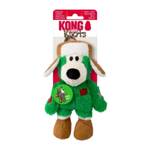 KONG Holiday Wild Knots Bear Grønn S/M