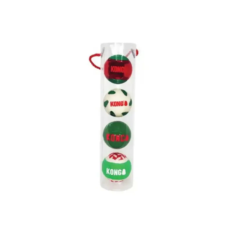 KONG Juleleke Occasions Ball 4p 7cm