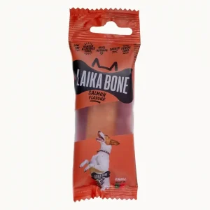 Laika tyggebein m/smak av laks M 10cm