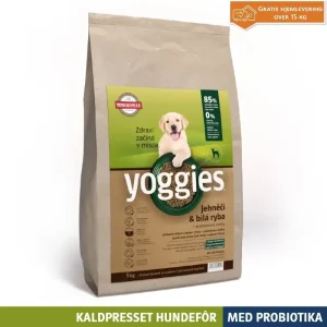 LAM & HVIT FISK med probiotika MINI – kaldpresset hundefôr YOGGIES – diettfôr