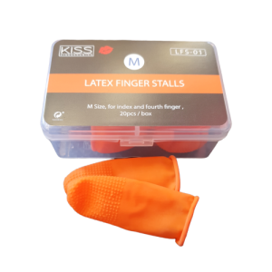 Latex fingertutter m/knotter 20pk M
