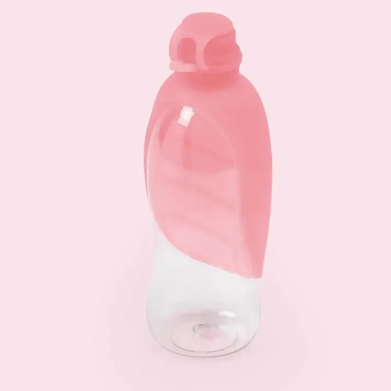Leaf vannskål til hund- vanndispenser rosa