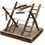 LEKEPLASS Trixie, Fugl, 35x30x27cm. Naturtre