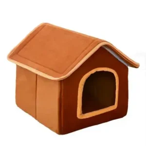 Lekker hundehus med borrelås tak