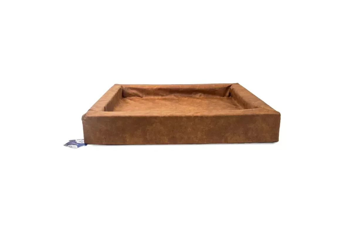 Let’s Sleep Comfy Cushion Dog Basket Cognac XLarge • 100x85x15cm