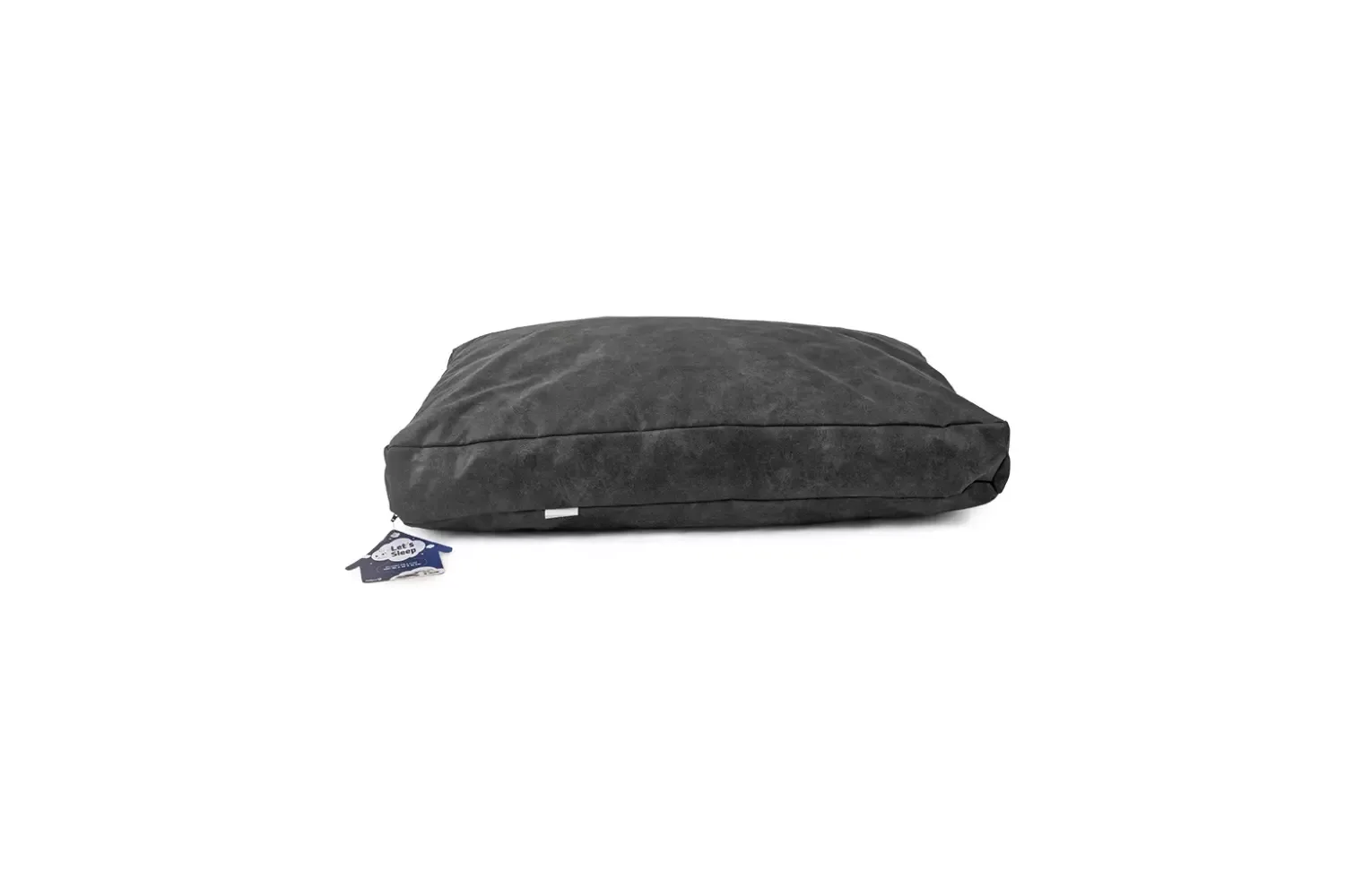 Let’s Sleep Plush Pillow Dog Bed M Anthracite