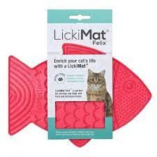LICKIMAT Cat, ‘Felix’, Rosa, 22x15cm.
