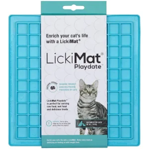 Lickimat Cat Playdate Lyseblå 20X20Cm