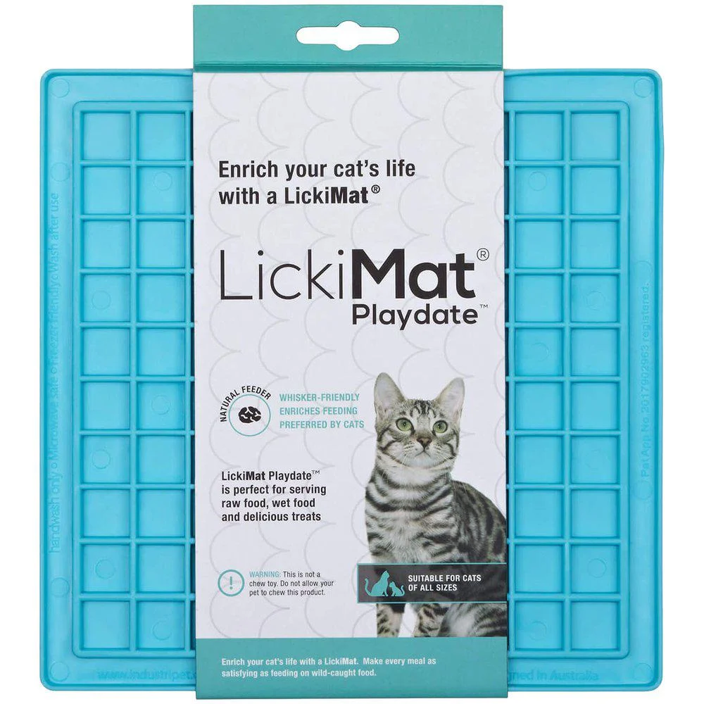 Lickimat Cat Playdate Lyseblå 20X20Cm - Image 2