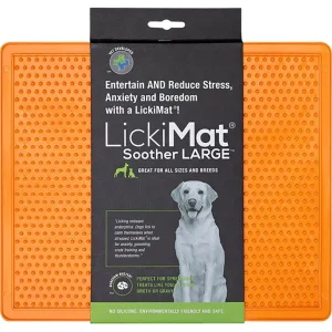 Lickimat Soother XL oransje 30,5×25,5cm