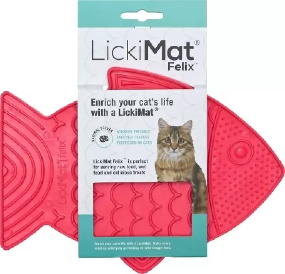 Lickimat til katt rosa