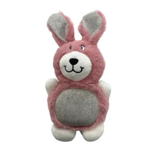 Liten rosa bamse med knirk, 25 cm