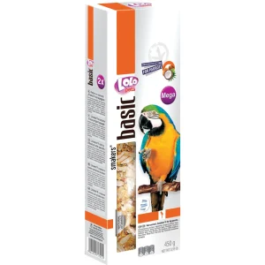 Lolo Pets Frøstenger til Papegøye med Nøtter og Frukt MEGA