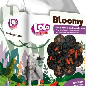 LoloPets Bloomy Bærmix til fugl 200g