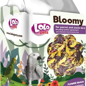 LoloPets Bloomy Blomstersnacks til fugl 50g