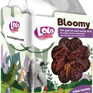 LoloPets Bloomy Chilipepper til fugl 40g