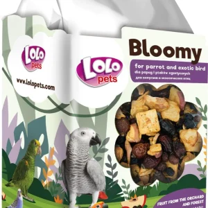 LoloPets Bloomy Frukt fra orchard/forest til fugl 150g