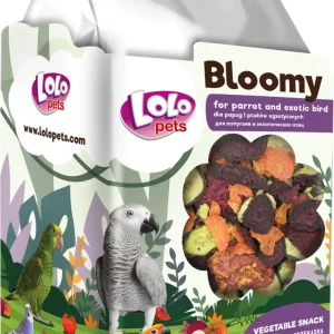 LoloPets Bloomy Grønnsakssnacks til fugl 80g