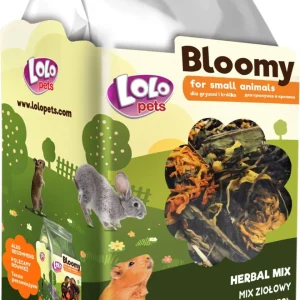LoloPets Bloomy Urtemiks for kanin og gnagere 40g