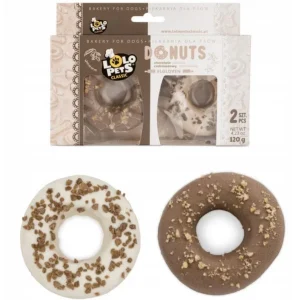 Lolopets Donuts M/Sjokolade og Vanilje 2stk 120g