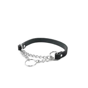 L盲derhalsband Hera halvstryp Svart