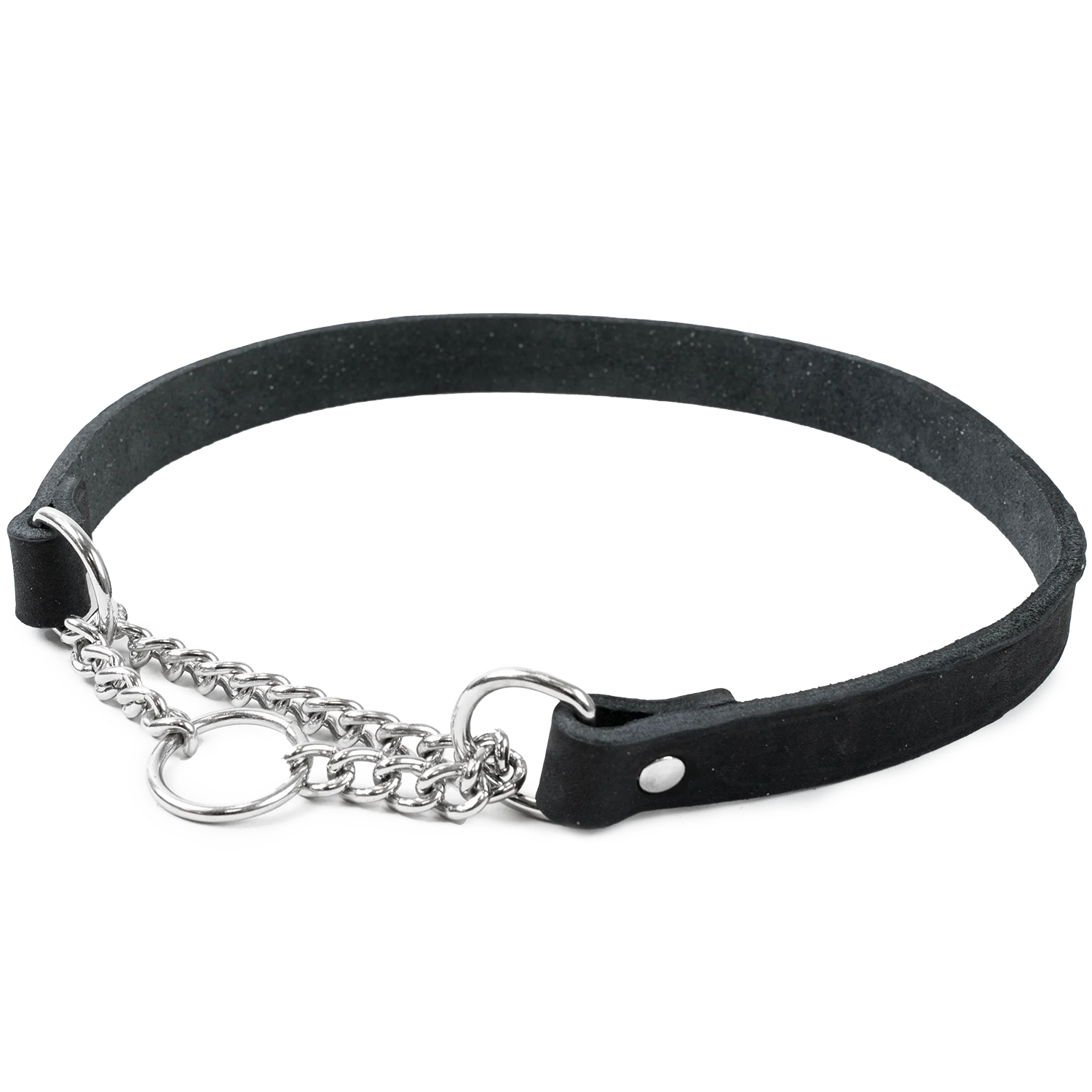L盲derhalsband Hera halvstryp Svart