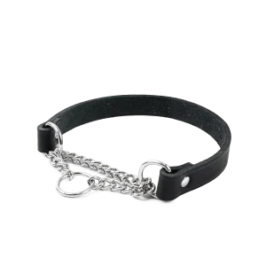L盲derhalsband Hera halvstryp Svart