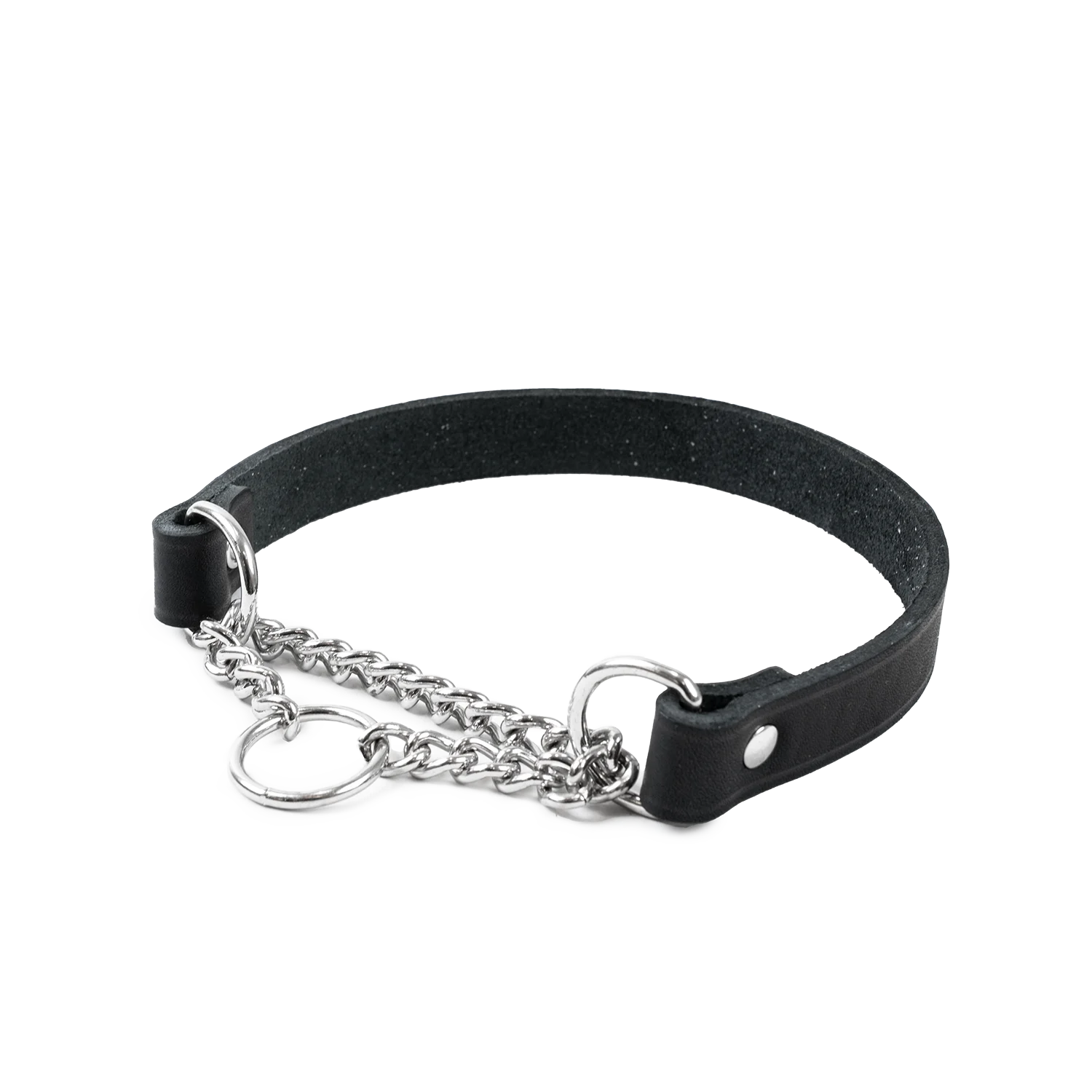 L盲derhalsband Hera halvstryp Svart