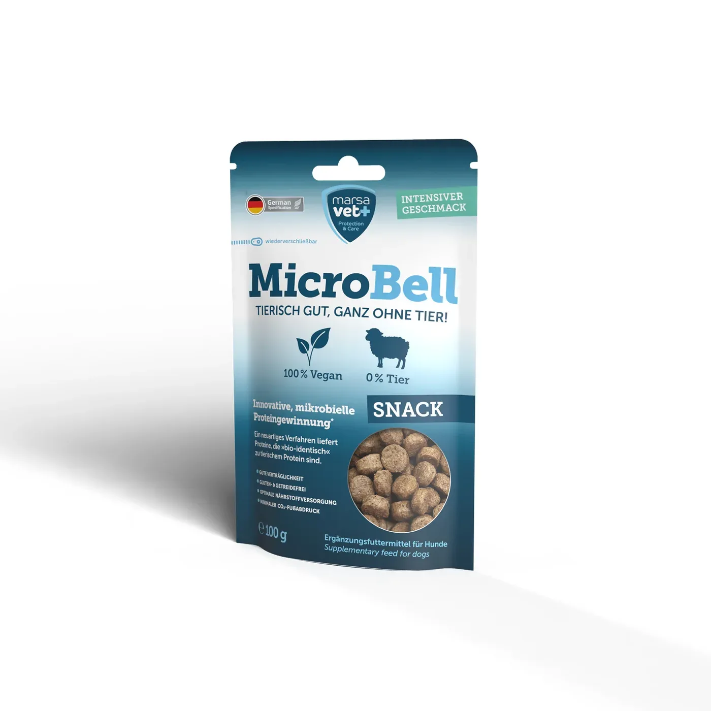 MarsaVet MicroBell Snack – Veganske Hundesnacks 100 g