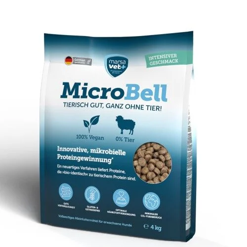 Marsavet MicroBell Vegansk Tørrfôr med Mikrobielt Protein