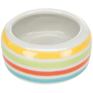 Matskål 60805 I Keramik Grønnstripete Hamster 50 Ml/Ø 8 Cm