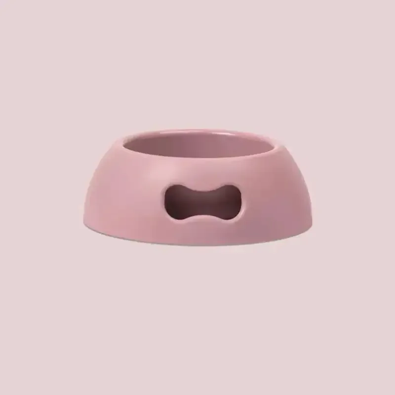 Medium matskål til hund og katt – rosa