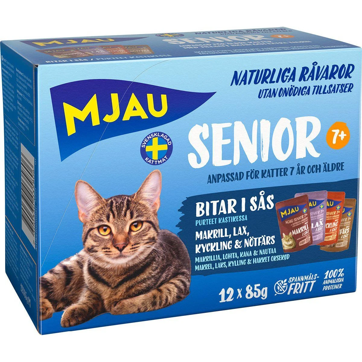 Mjau Pouch Multiboxsenior 12x85gr - Image 2