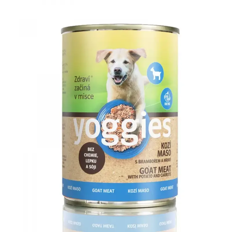 Monoprotein GEIT med poteter og gulrøtter – våtfôr YOGGIES hund