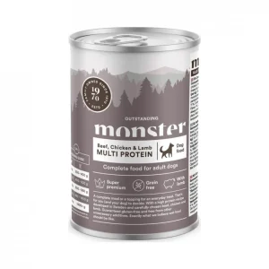 Monster Adult Dog Multi Protein beef/chicken/lamb can 400g