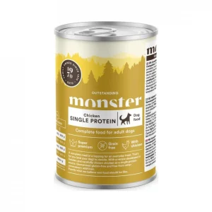 Monster Adult Dog Single Chicken can 400g