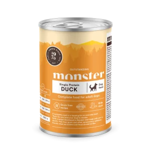 Monster Adult Dog Single Duck can 400g