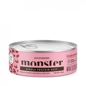 Monster Cat Adult Single Beef can 100g