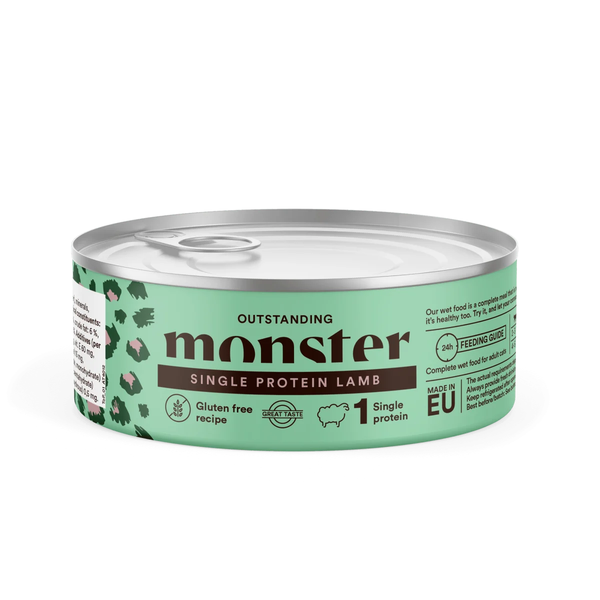 Monster Cat Adult Single Lamb can 100g - Image 2