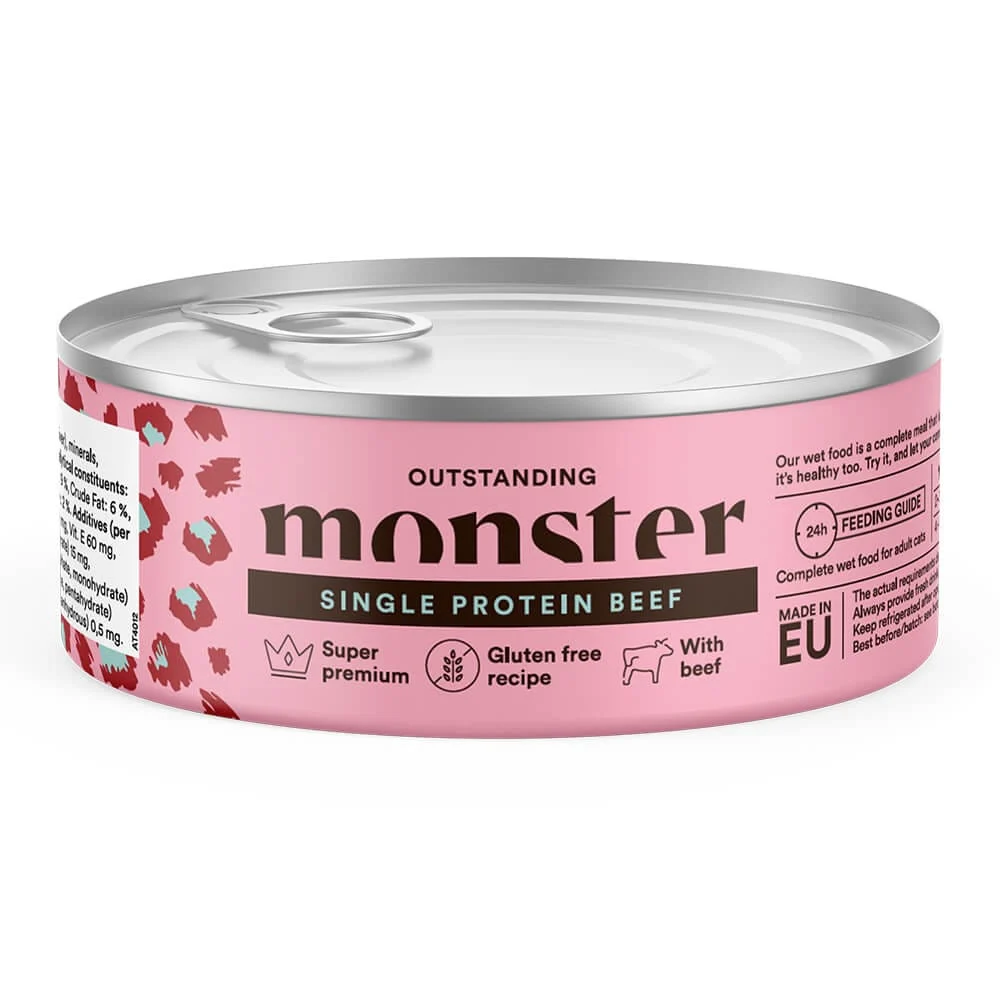 Monster Cat Adult Single Protein Beef 100g
