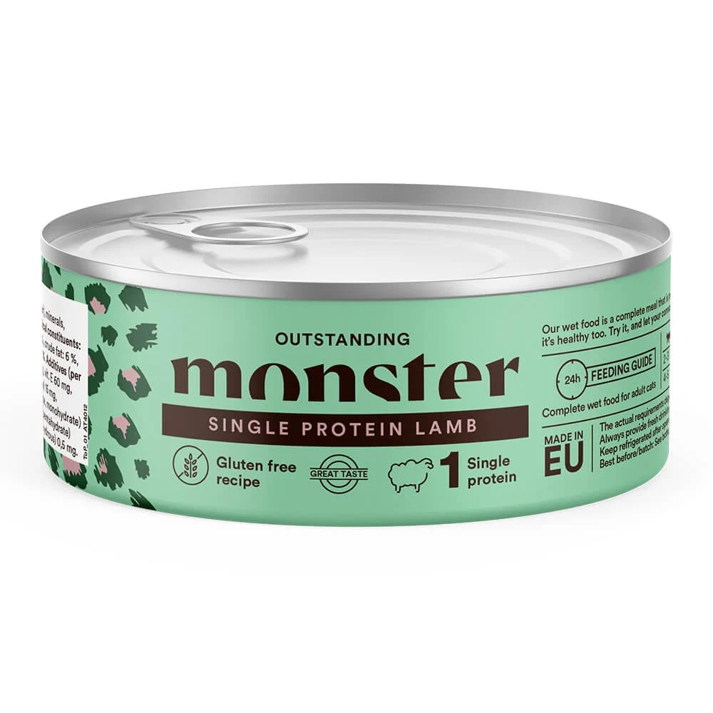 Monster Cat Adult Single Protein Lamb 100g