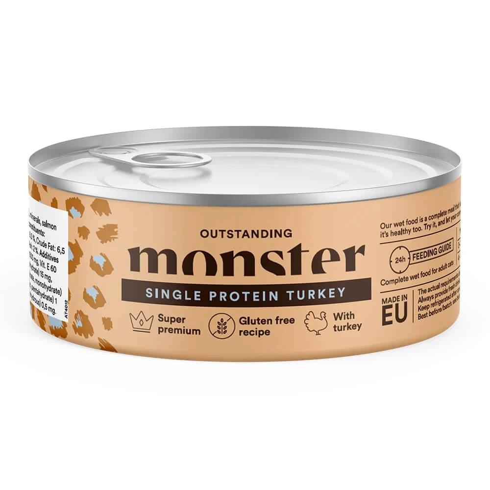 Monster Cat Adult Single Protein Turkey 100g