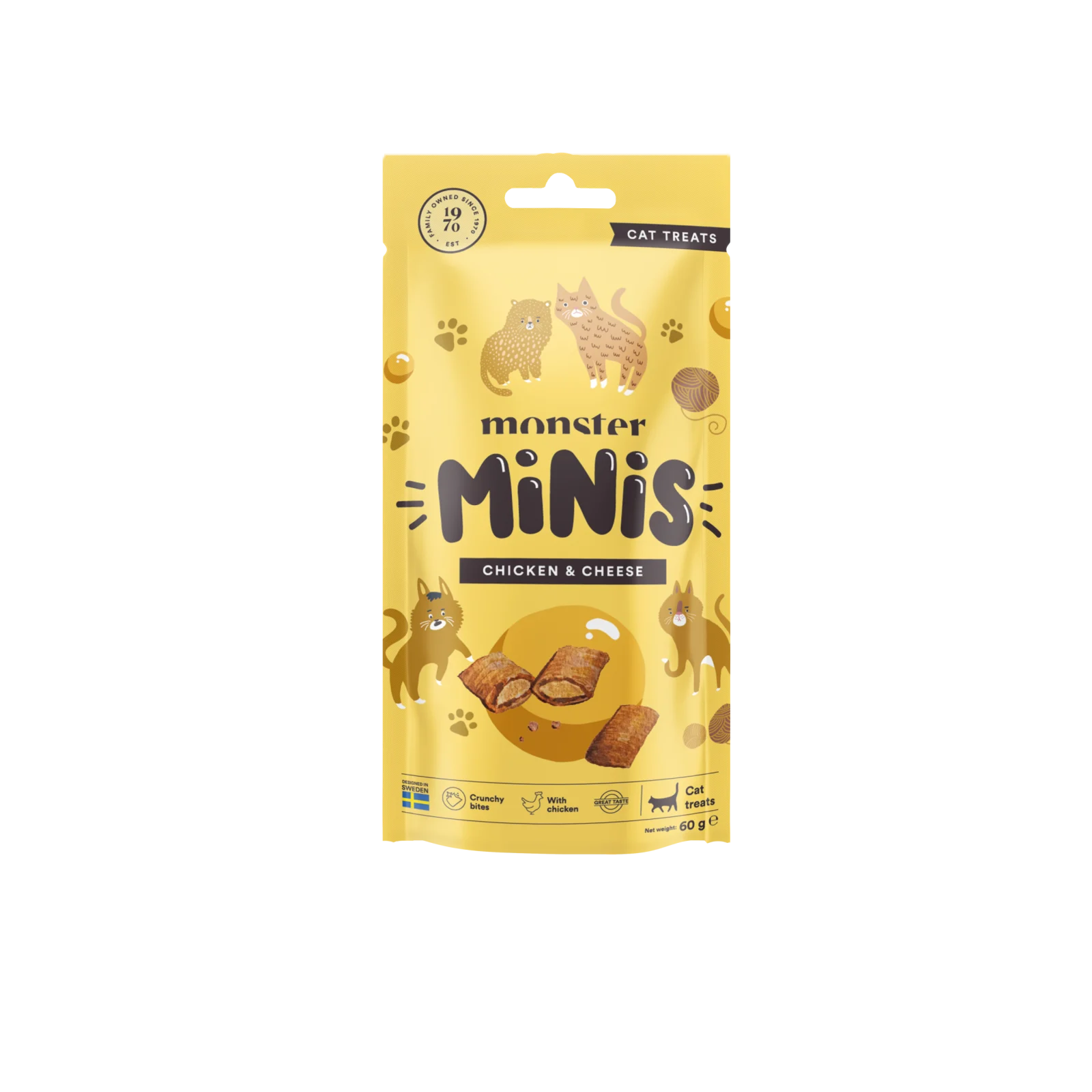 Monster Cat Minis Chicken & Cheese 60 g
