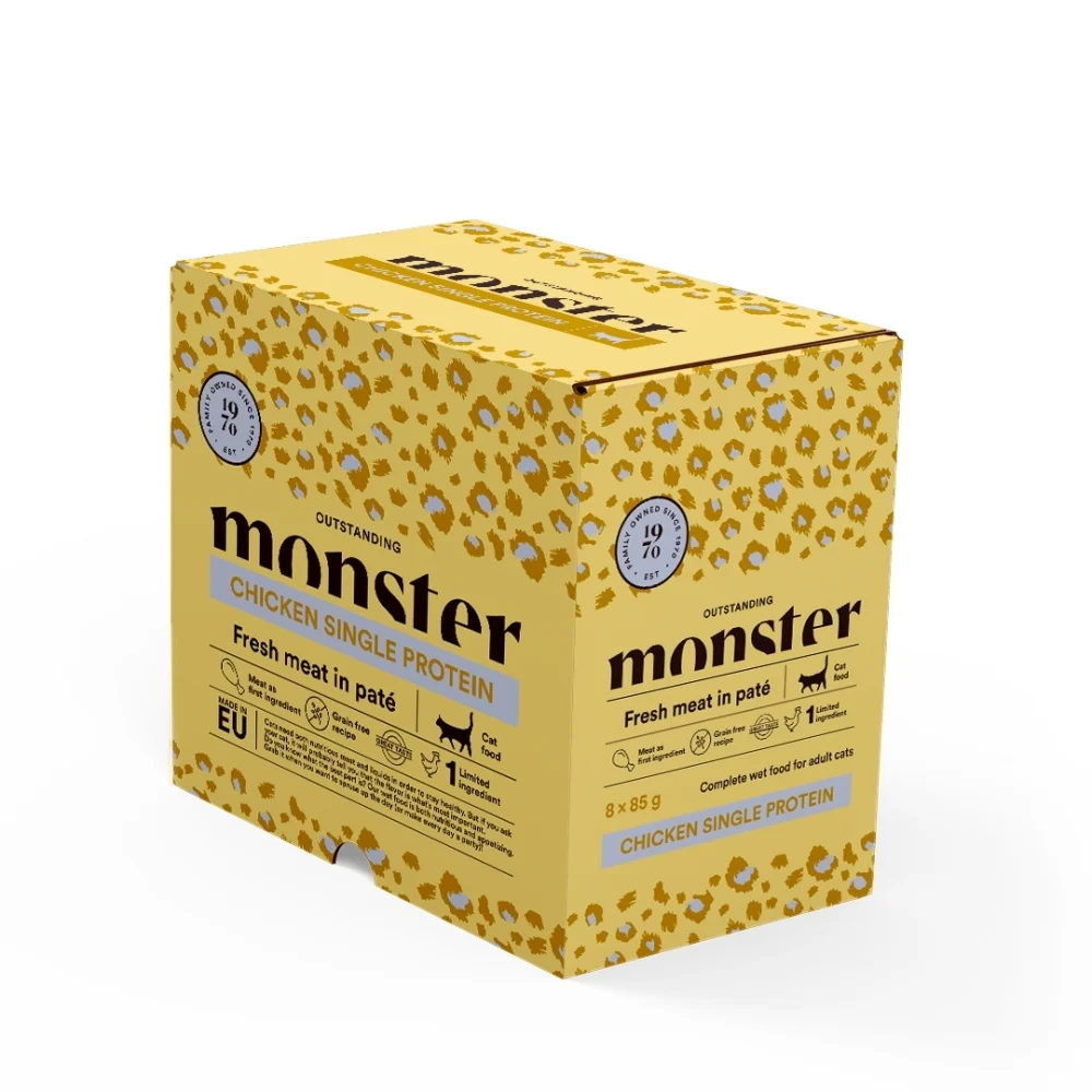 Monster Cat Pouches Adult Chicken