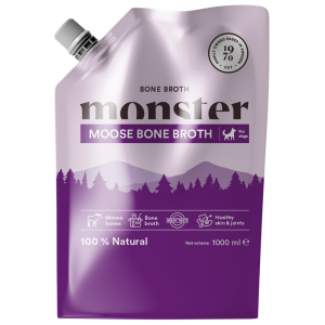 Monster Dog Bone Broth Moose 1L
