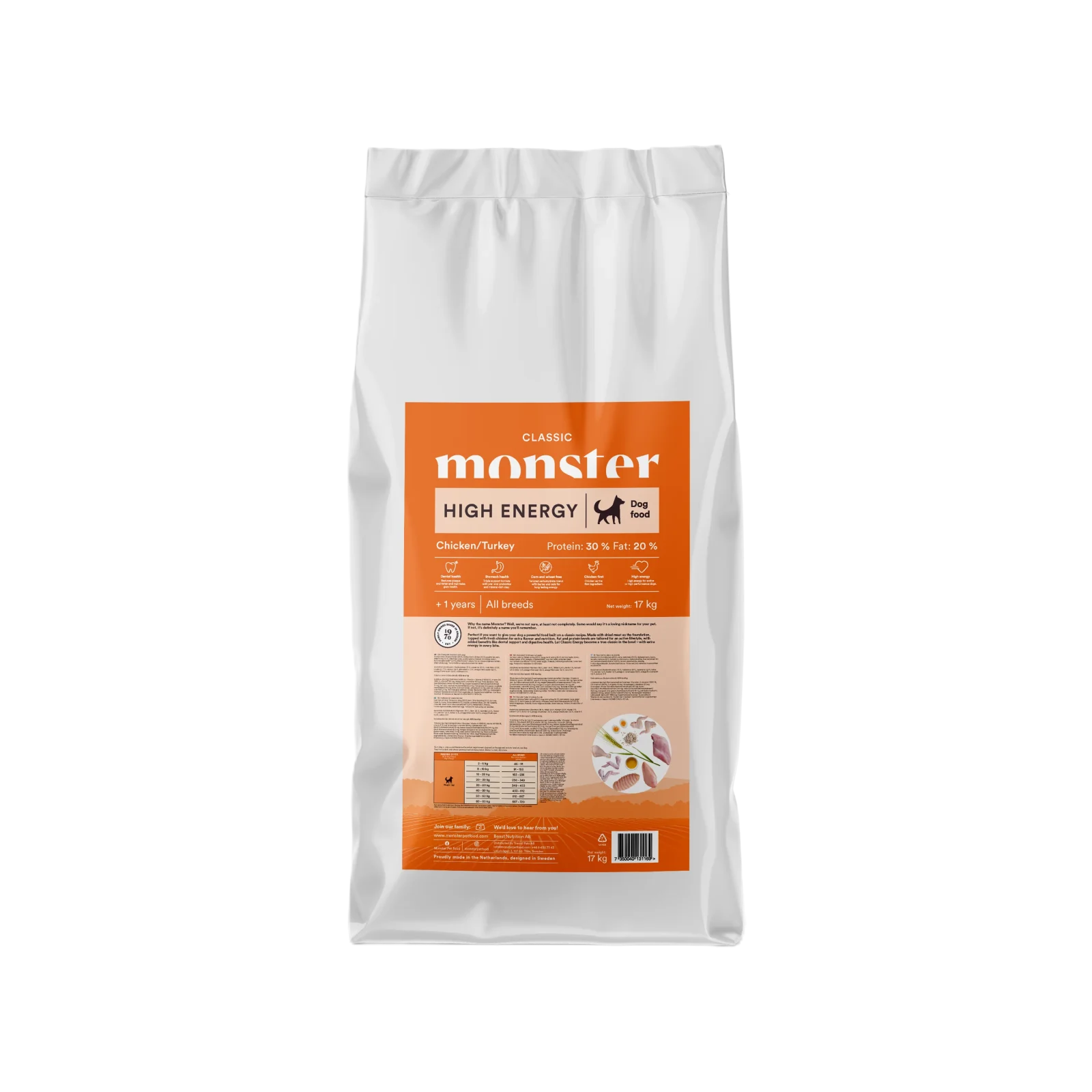 Monster Dog Classic High Energy Chicken & Turkey