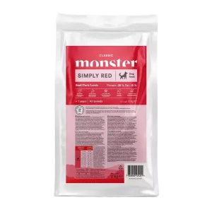 Monster Dog Classic Simply Red torrfoder f枚r vuxna hundar