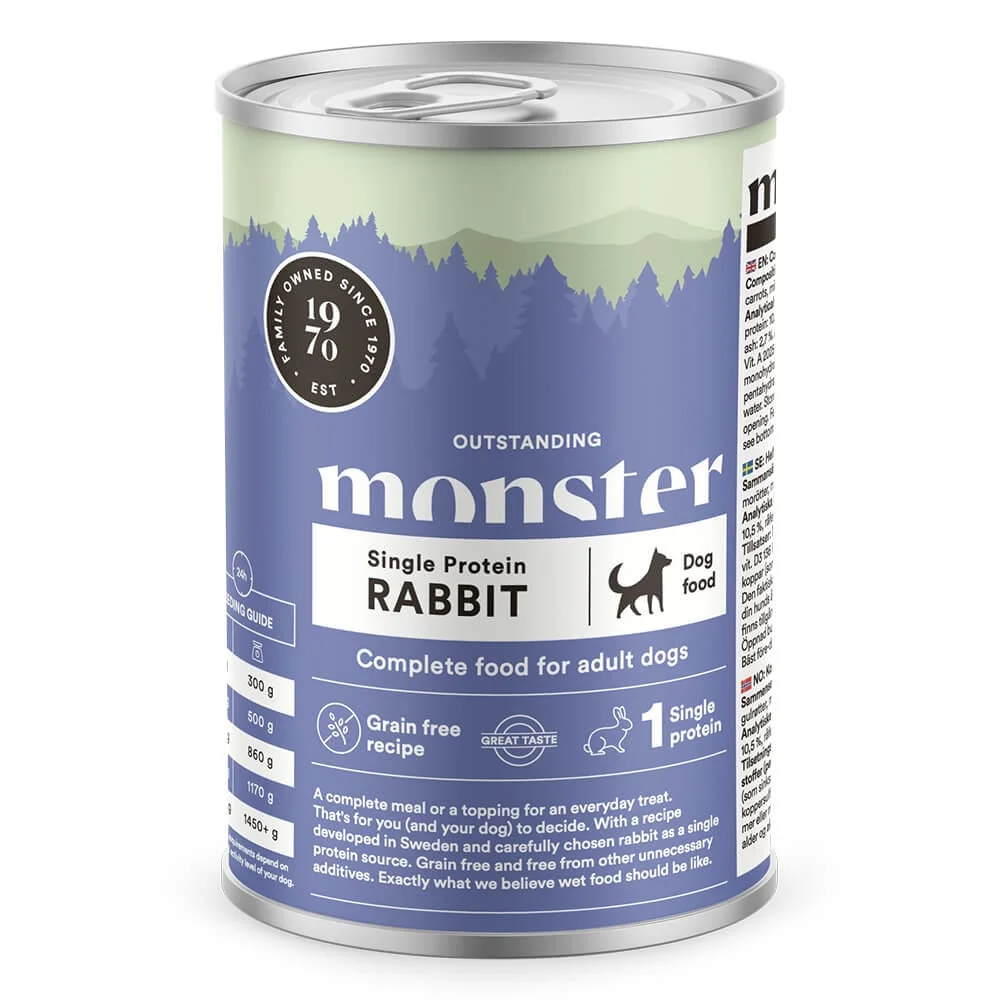 Monster Dog Single Protein Rabbit boks 400g