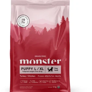 Monster Grain Free Puppy L/XL Turkey/Chicken
